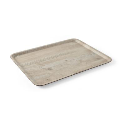Tác servírovacís melaminovým laminátem se vzorem dřeva, AmerBox, Světlé dřevo, 370x530mm | 508930